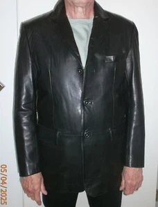 Herrenlederblazer Marke Itallo Gr. 50 Schwarz - Bild 1 von 5
