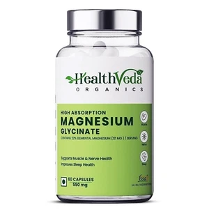 Pure Magnesium Glycinate 550 mg High Absorption Improved Sleep, Stress & Anxiety - Picture 1 of 7