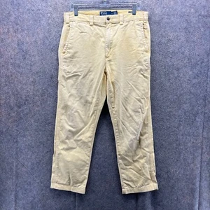 Pantalones Polo Ralph Lauren Hombre 30x30 Amarillo Chino The Salinger Straight Heritage - Imagen 1 de 13