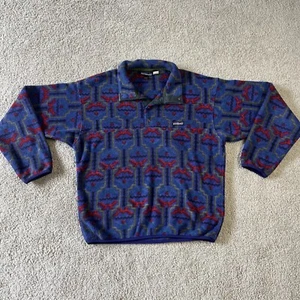 1994 Patagonia Synchilla Medium | Tehuelche Blueberry | Vintage Made In USA - Bild 1 von 12