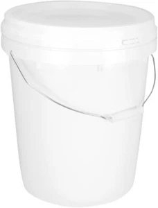 Contenedor de almacenamiento de cubo de 20 L bañeras de cubo + mango de metal tapa alimentación para mascotas GRADO ALIMENTICIO - Imagen 1 de 79