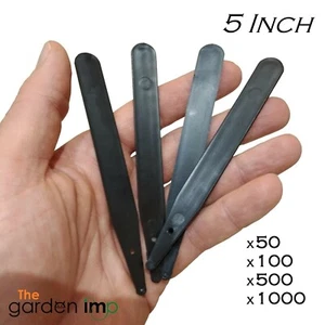 5" Pflanzenetiketten schwarz Kunststoff 12cm Topf Tablett Marker ID-Etiketten Profi Hort. - Bild 1 von 6