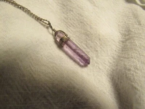 "Colgante amuleto de amatista facetado buena suerte de colección 3/4"""  - Imagen 1 de 6