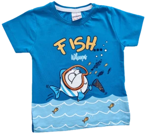 Best price Cute Baby Boy / Toddler Graphic T-shirt with Fish Design - Picture 1 of 3