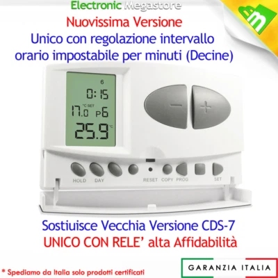 ANFEL Cronotermostato digitale settimanale manuale in italiano facile installazione