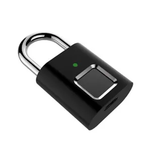 Smart Fingerabdruck Vorhängeschloss Mini Sicherheit USB wiederaufladbar schlüsselloses Schloss Universal - Bild 1 von 10
