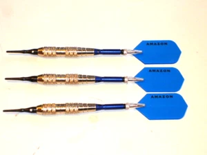 Soft Tip Darts 18 Gram Plated with Aluminum Spinning Shafts New #1547 - Picture 1 of 3