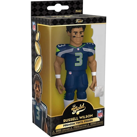 RUSSELL WILSON  Funko Gold 5" Premium Vinyl Figure SEATTLE SEAHAWKS Cover