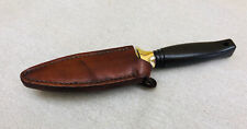 Kershaw Special Agent Fixed Boot Knife by Kai Japan with Brown Leather Sheath 