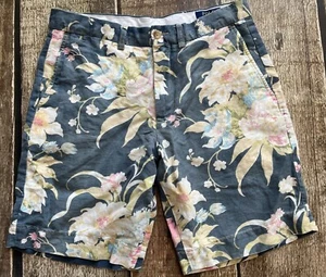 POLO RALPH LAUREN CLASSIC FIT 9 INCH FLORAL LINEN BLEND SHORTS HAWAIIAN MENS 30 - Picture 1 of 8