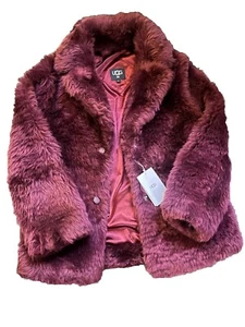 NEW Women's UGG Lianna Short Shearling Jacket-PURPLE-S-NEW W TAGS! ID 1113962 - Picture 1 of 9