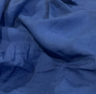 Tecido 100% linho azul real 56” largura vendido por jarda - Imagem 1 de 2