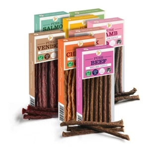 JRPure Dried 100% Fresh Meat Dog Treats Gluten & Grain Free Variety Bundle 8x50g - Picture 1 of 9