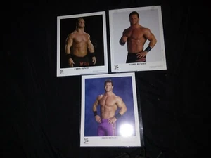 (3 Stück) Chris Benoit offizielle WWE 8x10" Fotos 2002 2004 - Bild 1 von 5