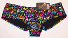 Kayser Sexy Ladies Rainbow Cheetah Printed Hotpants Brief Size 10 New