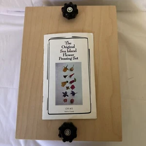 Kit pressa foglie fiori vintage 'Isola di mare' con 5 carte blotter/inserti cartone - Foto 1 di 11