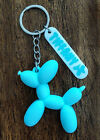 Custom Balloon Animal Keychain Dog Name Tag Key Chain Unisex Personalized Tag