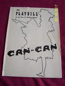 COLE PORTER'S, " CAN-CAN " SAM S. SHUBERT THEATRE BROADWAY PLAYBILL OCT. 04,1954 - Picture 1 of 5