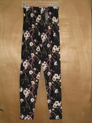 Mujer Leggings Pantalones de Entrenamiento Talla Única Leggings Depot Negro Flor de Cerezo Nuevo con Etiquetas Foto 1 de 4