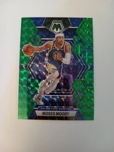 Moses Moody Mint Holo Mosaico Verde 2022-23 Panini Mosaico Golden State Warriors - Imagen 1 de 4