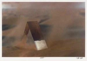 Heinz Mack Prisma im Sandsturm - Dye-Transfer-Print - handsig. WVZ: Mack 116III - Bild 1 von 1