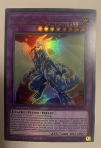 Yugioh Blue-Eyes Tyrant Dragon ULTRA RARE Bach-en037 Misprint German Hot - Picture 1 of 3