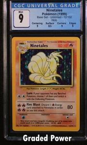 Base Set Unlimited Ninetales CGC 9 Holo (1223) 12/130 Magic MTG - Picture 1 of 1