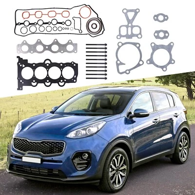 NUEVO JUEGO DE JUNTAS COMPLETO TORNILLOS DE CABEZA PARA HYUNDAI KIA ACCENT RIO 1.6L L4 2012-2016 Foto 1 de 4