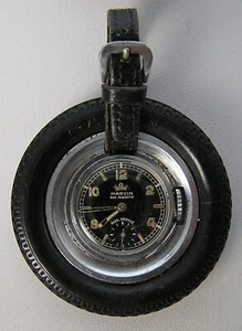 Marvin 17J Ca. 540 Rubber Tire Fob Travel Watch Rare Easel Stand Exhibition Back - Picture 1 of 13