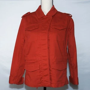 NEU Talbots Damen Jeansjacke Large Petite LP rot Jeans Mantel - Bild 1 von 4