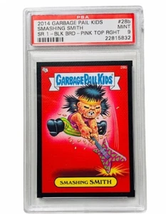 Garbage Pail Kid Card Sticker PSA 9 Black Border 2014 Smashing Smith #28b Metal - Picture 1 of 3