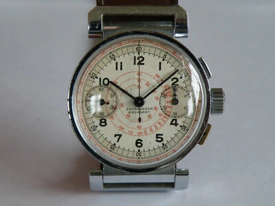 CRONOGRAFO ESCASANY-CRONO-BITONALE-RUOTA A COLONNE-ANSE BASCULANTI-VENUS 150 - Immagine 1 di 4