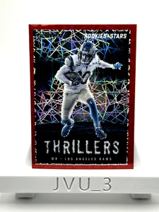 2023 ROOKIES & STARS COOPER KUPP THRILLERS RED LONGEVITY PRIZM LASER TH-18 RAMS - Picture 1 of 2