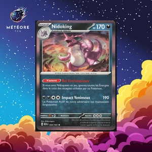 Carte Pokemon Nidoking 034/165 Holo Mew 151 Écarlate & Violet Français - Picture 1 of 2