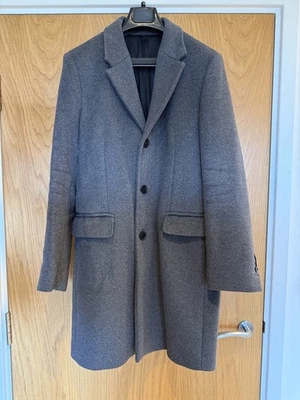 Acne Studios Men’s Grey Wool Coat Size S - Image 1 of 4