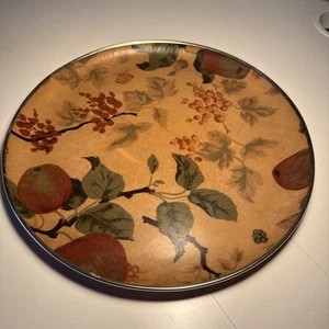 Vintage French Circular Fruit Fibreglass Serving Tray Decorative Kitchenalia - Picture 1 of 11