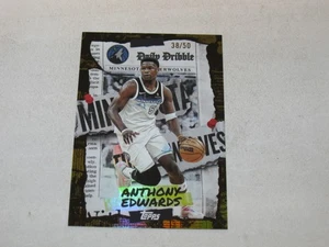 2025-26 Topps Basketball The Daily Dribble Gold #7 Anthony Edwards 38/50 - Picture 1 of 2