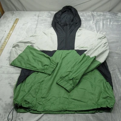 Spyder Jacket Men Large Green Belford Windbreaker Pullover 1/2Zip Light Packable - Image 1 of 4