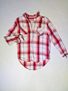 Mudd Girls Red Plaid Long Sleeve Shirt Size 16 - Picture 1 of 7