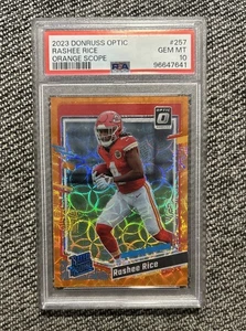 2023 Donruss Optic Rashee Rice #257 Orange Scope /79 PSA 10 - Picture 1 of 2