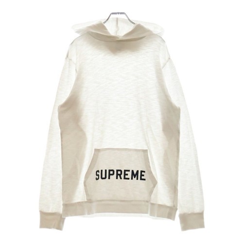 Felpa con cappuccio SUPREME 14SS Athletic L s Tee Hoody Pullover bianca usata 5156c7dd71