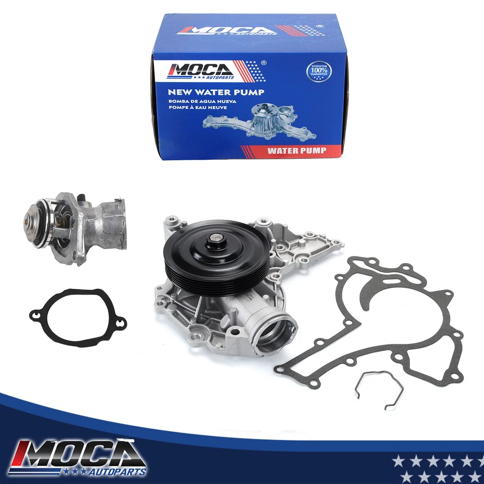 Bomba de agua y termostato para Mercedes-Benz C280 C350 C300 CLK350 ML350 SLK280 V6 Foto 1 de 4