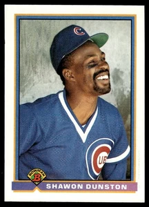 1991 Bowman Shawon Dunston Chicago Cubs #424 - Picture 1 of 2