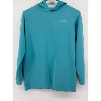 Peter Millar Sea Island Teal Blue Hoodie Pullover Long Sleeve Top Women's Small - Image 1 of 3