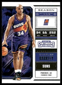 2018 Panini Contenders Draft Picks #8b Charles Barkley Bold V on back - Picture 1 of 2