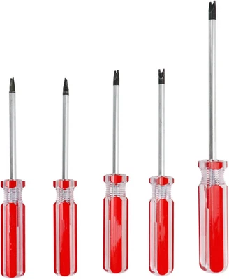 5-Piece Spanner Screwdriver Set with Magnetic Tip, M1.7 to M2.8, Chrome Plated - Image 1 of 4