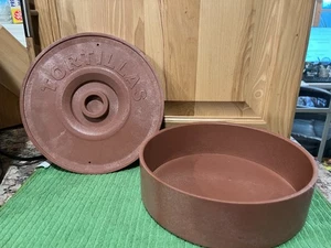 Tortilla Wärmer Behälter Aufbewahrung für Tacos Pita Pfannkuchen Fladenbrote EUC - Bild 1 von 1