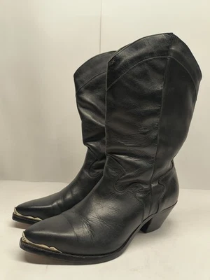 Botas vaqueras holgadas negras vintage Laredo Code West 20-20128 para mujer talla 8,5 M Foto 1 de 4