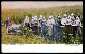 Western CANADA Postcard 1910s Farming Doukhobors Plowing - Picture 1 of 2