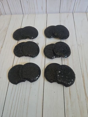 Juego de 6 orejas de ratón de lentejuelas negras/hágalo usted mismo Disney orejas de Mickey/orejas de Mickey de niño hágalo usted mismo Foto 1 de 2